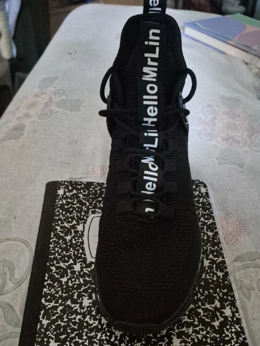 Hello MrLin Black High-Top Blade Sneaker Punk Techwear Shoes